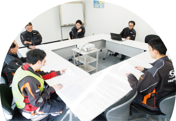 部門担当社員とのミーティング